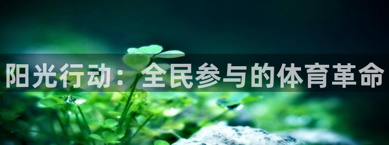 三亿体育网：阳光行动：全民参与的体育革命